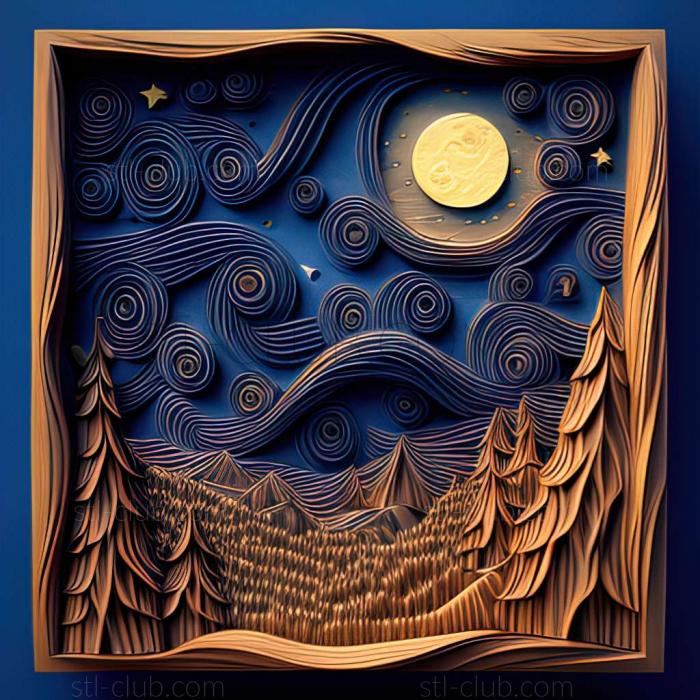 3D model starry night (STL)